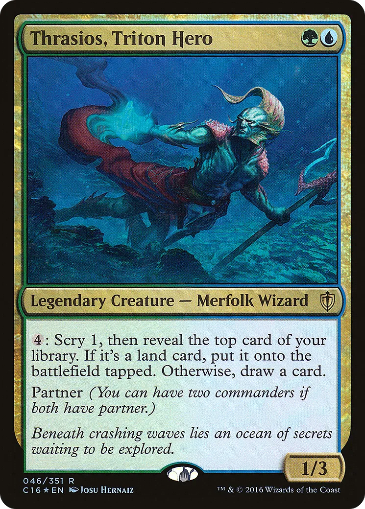 Thrasios, Triton Hero — Commander 2016 — Magic: The Gathering