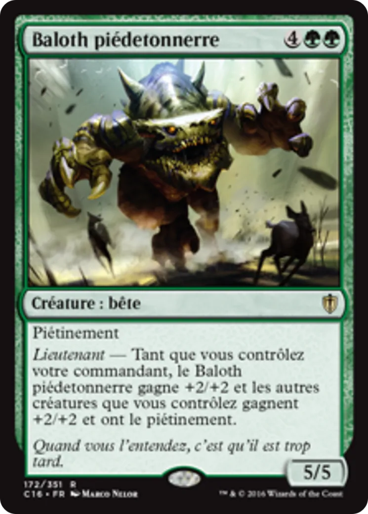 Baloth piédetonnerre — Commander 2016 — Magic: The Gathering