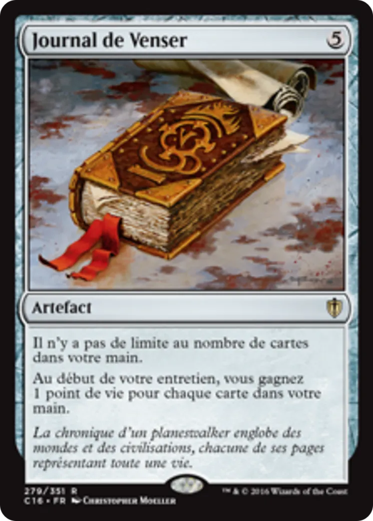 Journal de Venser from Commander 2016 - Magic: The Gathering