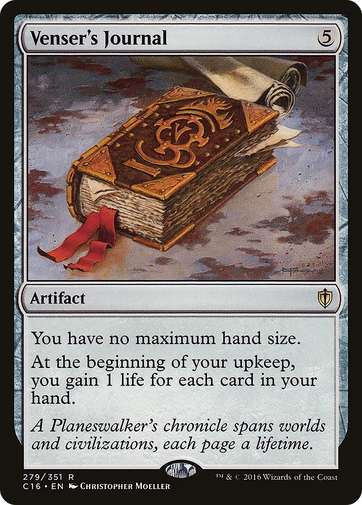 Journal de Venser — Commander 2016 — Magic: The Gathering