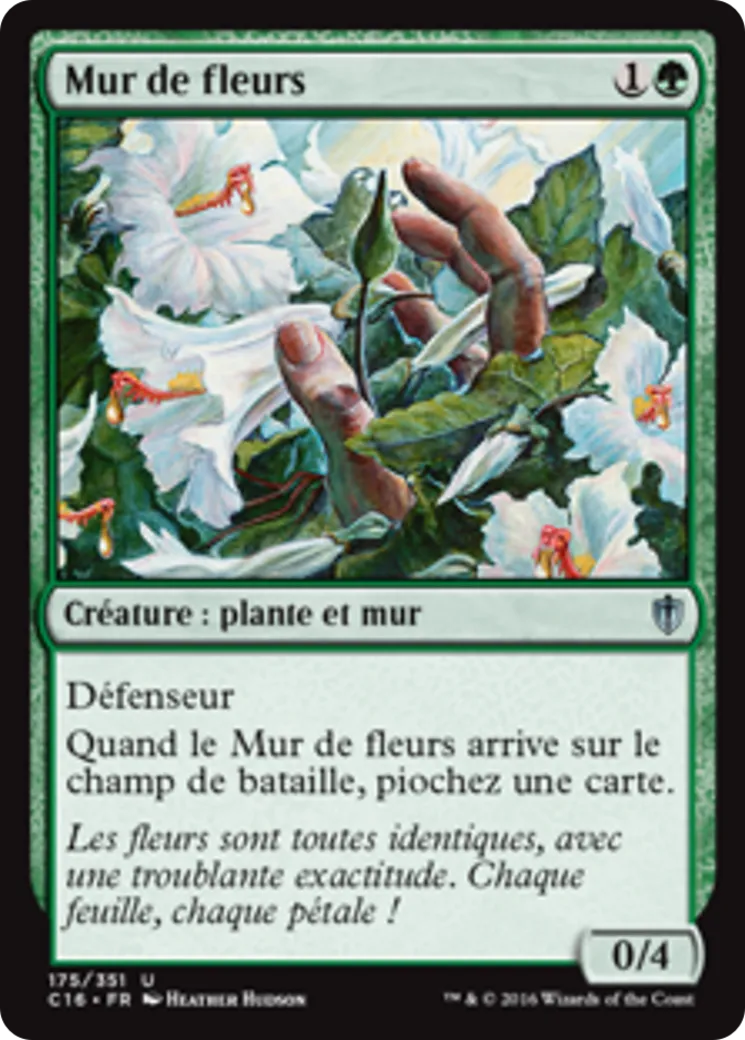 Mur de fleurs — Commander 2016 — Magic: The Gathering
