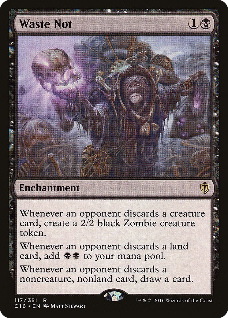 Waste Not — Commander 2016 — Magic: The Gathering