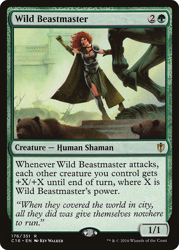Wild Beastmaster from Commander 2016 - Magic: The Gathering