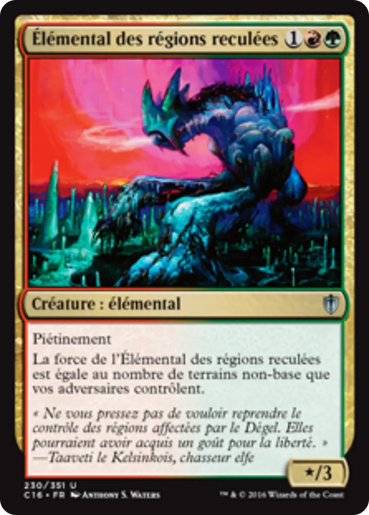 Élémental des régions reculées — Commander 2016 — Magic: The Gathering