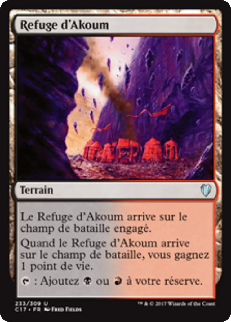 Refuge d'Akoum — Commander 2017 — Magic: The Gathering