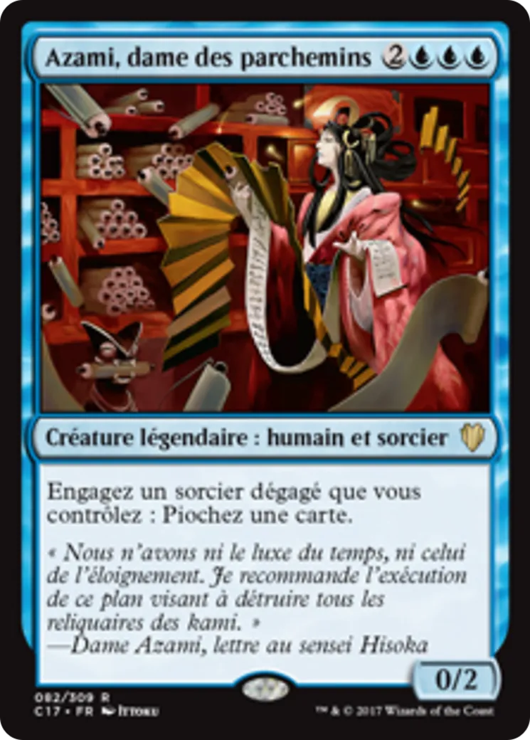 Azami, dame des parchemins — Commander 2017 — Magic: The Gathering