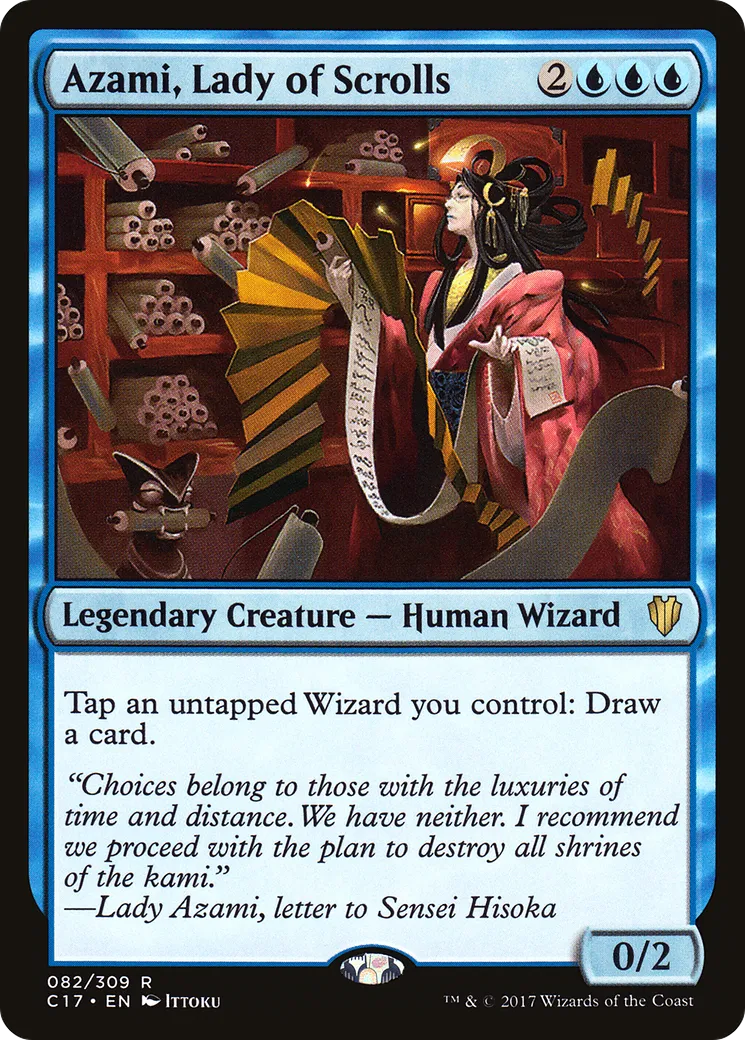 Azami, Lady of Scrolls — Commander 2017 — Magic: The Gathering
