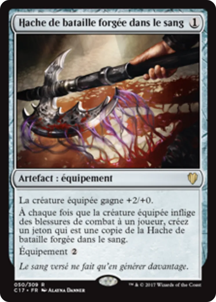 Hache de bataille forgée dans le sang — Commander 2017 — Magic: The Gathering