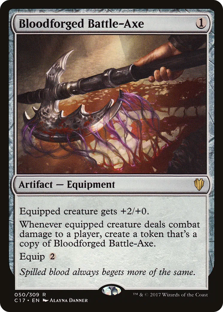 Bloodforged Battle-Axe — Commander 2017 — Magic: The Gathering
