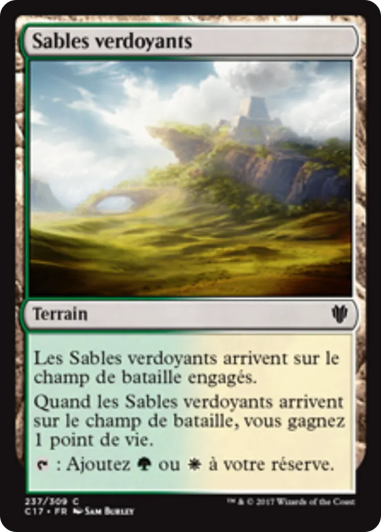 Sables verdoyants — Commander 2017 — Magic: The Gathering
