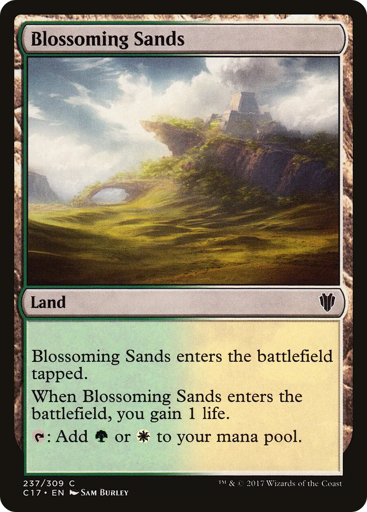 Blossoming Sands — Commander 2017 — Magic: The Gathering