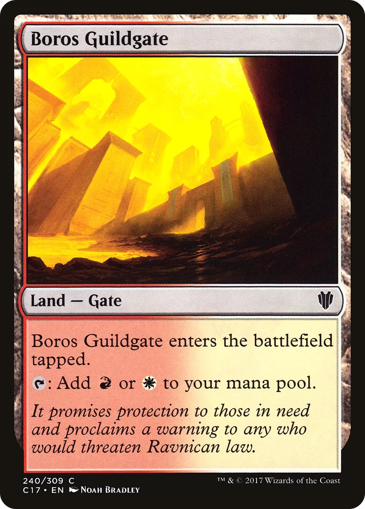 Boros Guildgate from Commander 2017 - Magic: The Gathering