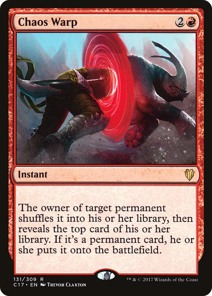 Chaos Warp — Commander 2017 — Magic: The Gathering