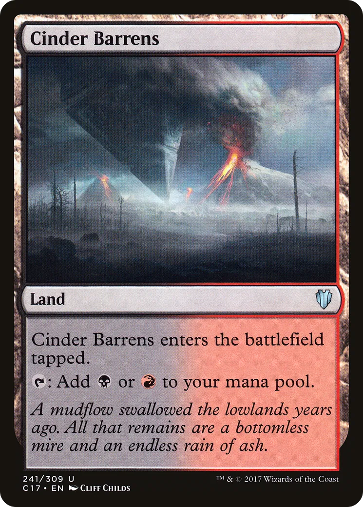 Landes de cendres — Commander 2017 — Magic: The Gathering