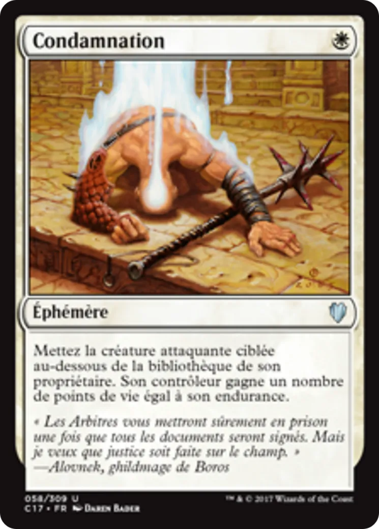 Condamnation — Commander 2017 — Magic: The Gathering