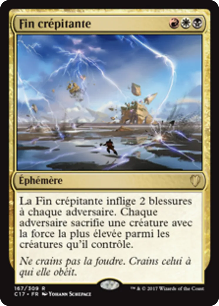 Fin crépitante — Commander 2017 — Magic: The Gathering