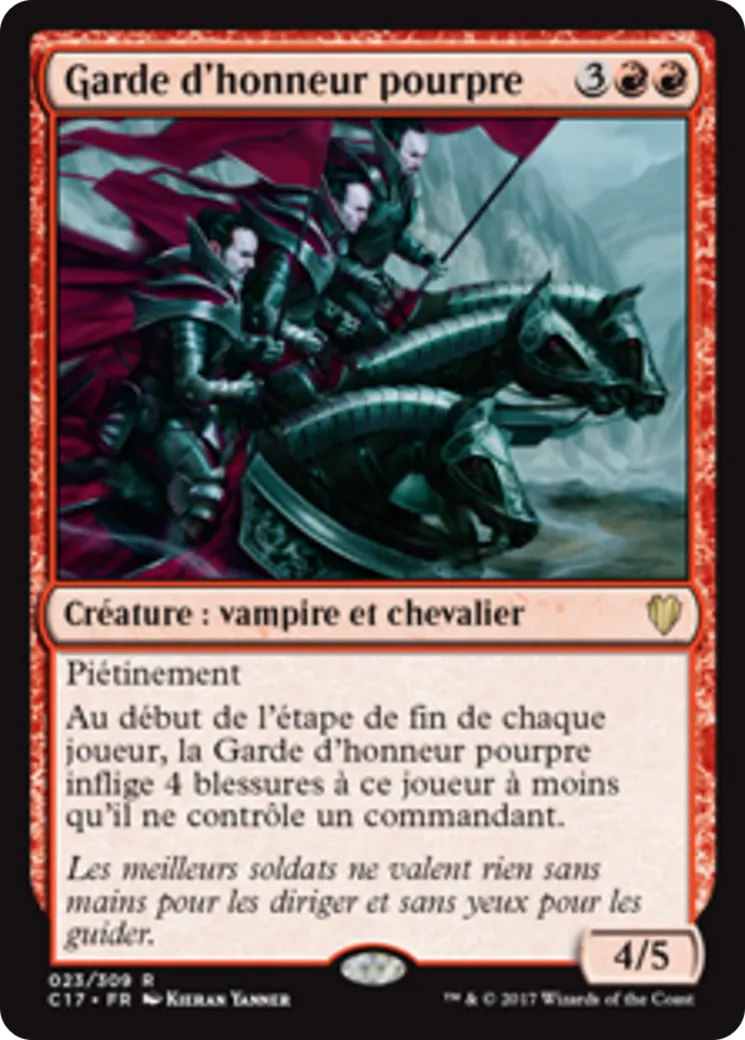 Garde d'honneur pourpre — Commander 2017 — Magic: The Gathering