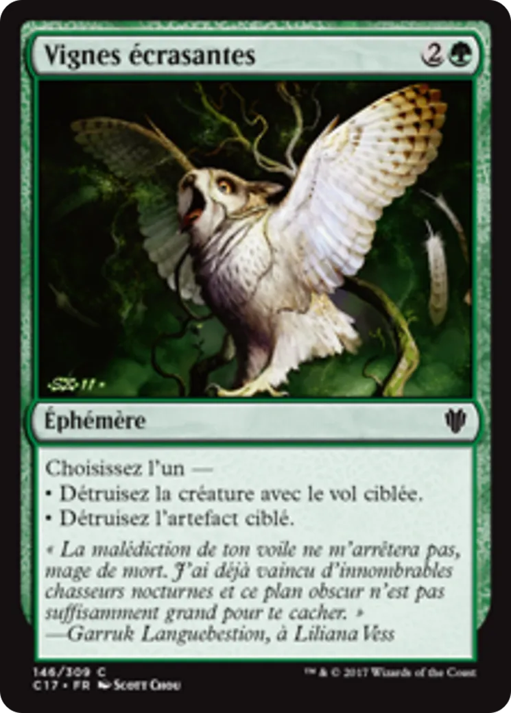 Vignes écrasantes — Commander 2017 — Magic: The Gathering