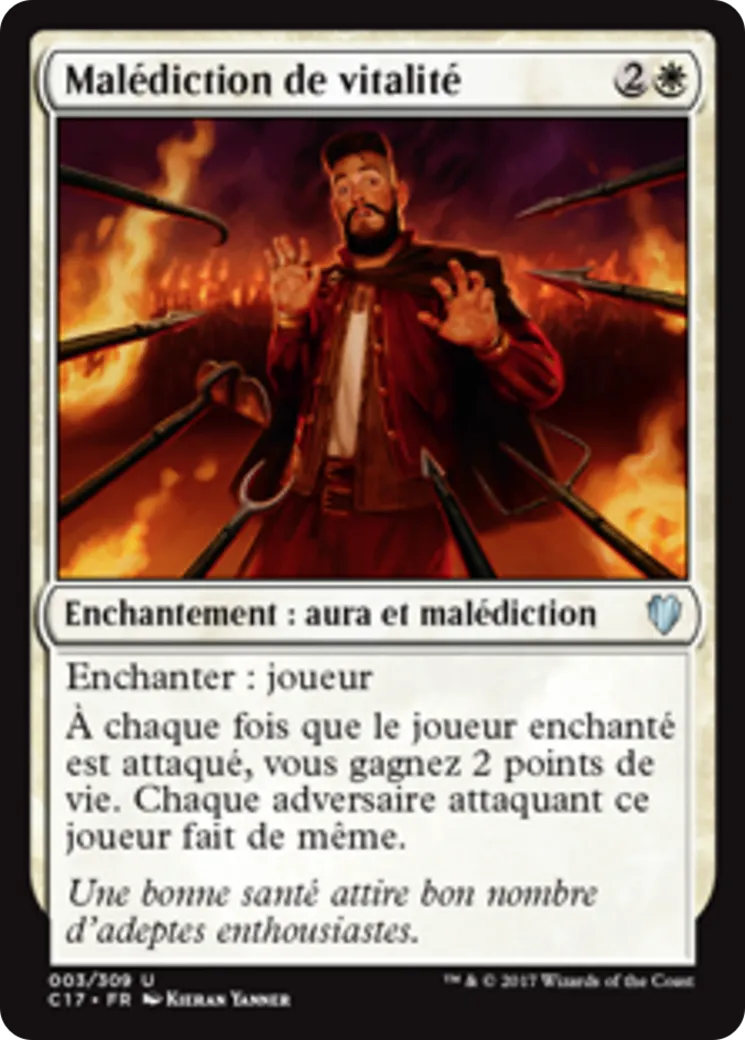 Malédiction de vitalité — Commander 2017 — Magic: The Gathering