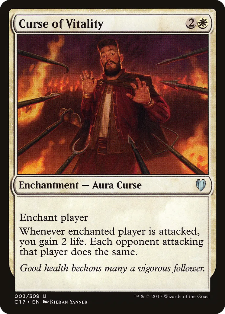Malédiction de vitalité — Commander 2017 — Magic: The Gathering