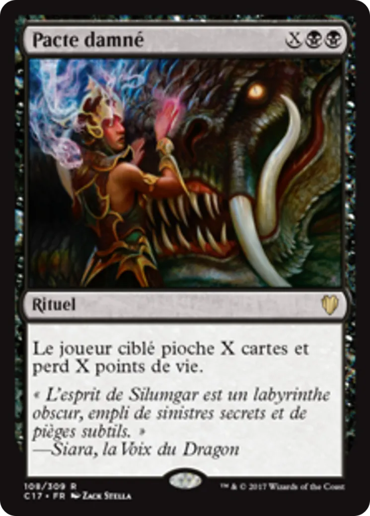 Pacte damné from Commander 2017 - Magic: The Gathering