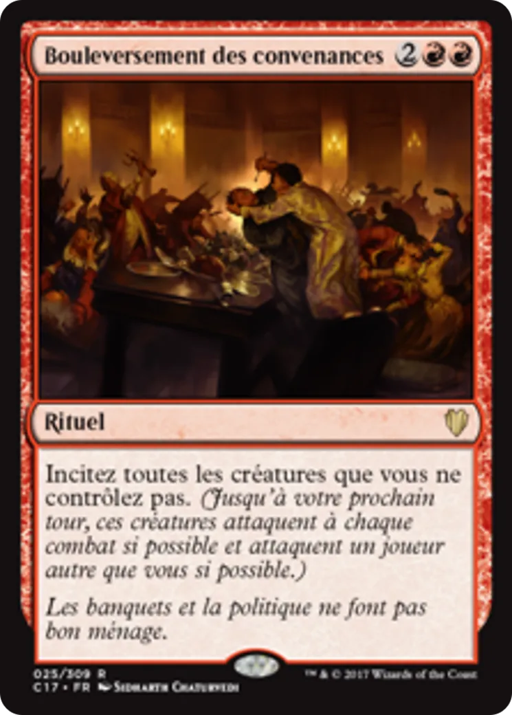 Bouleversement des convenances — Commander 2017 — Magic: The Gathering