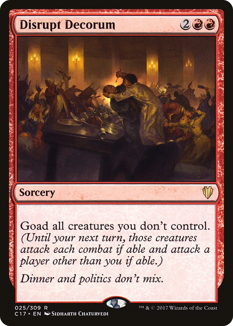 Disrupt Decorum from Commander 2017 - Magic: The Gathering