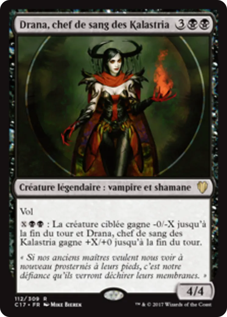 Drana, chef de sang des Kalastria — Commander 2017 — Magic: The Gathering