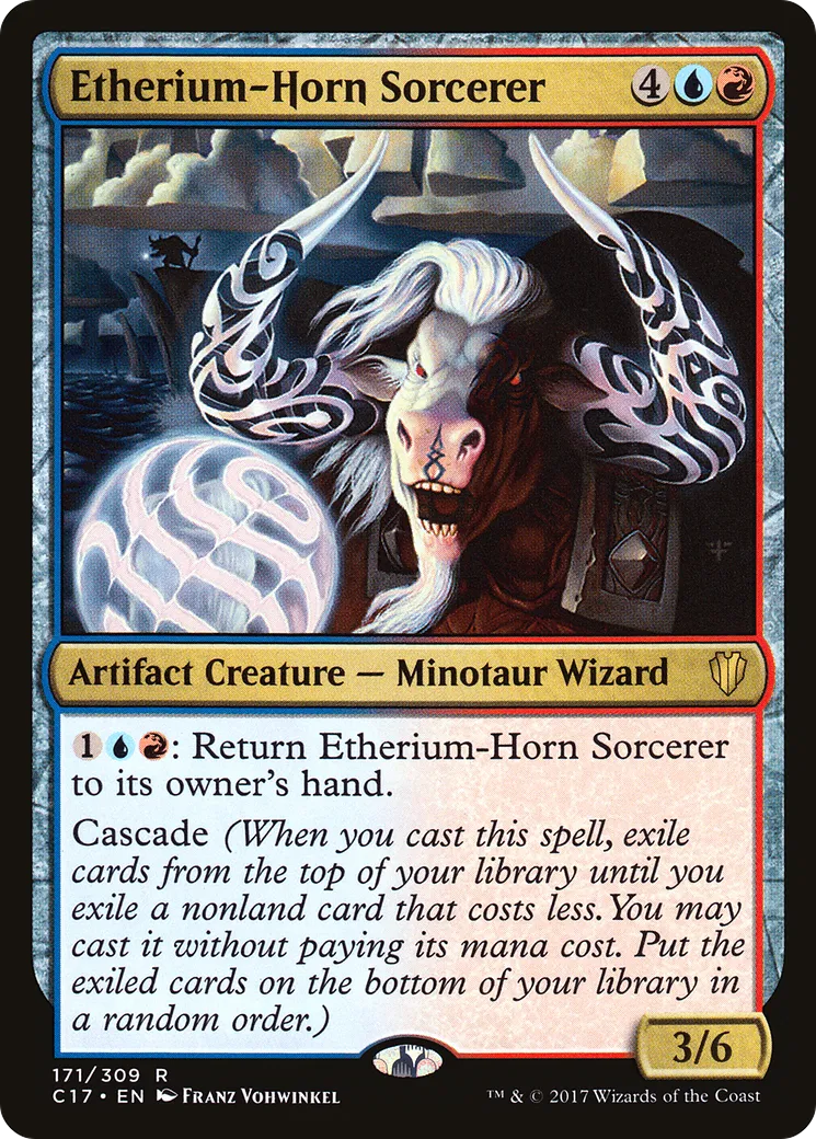 Etherium-Horn Sorcerer — Commander 2017 — Magic: The Gathering