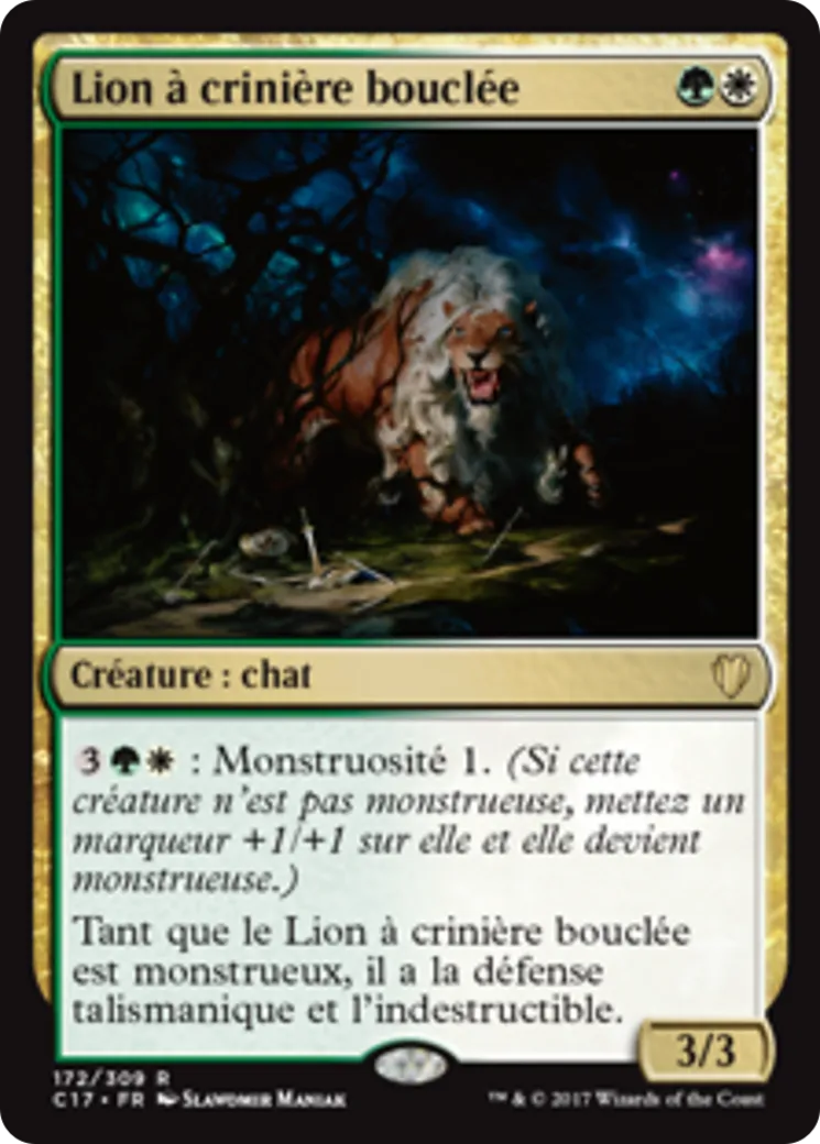Lion à crinière bouclée — Commander 2017 — Magic: The Gathering
