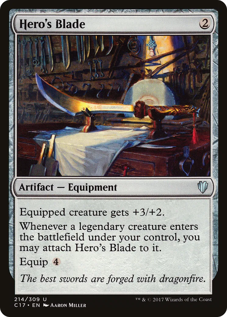 Hero's Blade — Commander 2017 — Magic: The Gathering