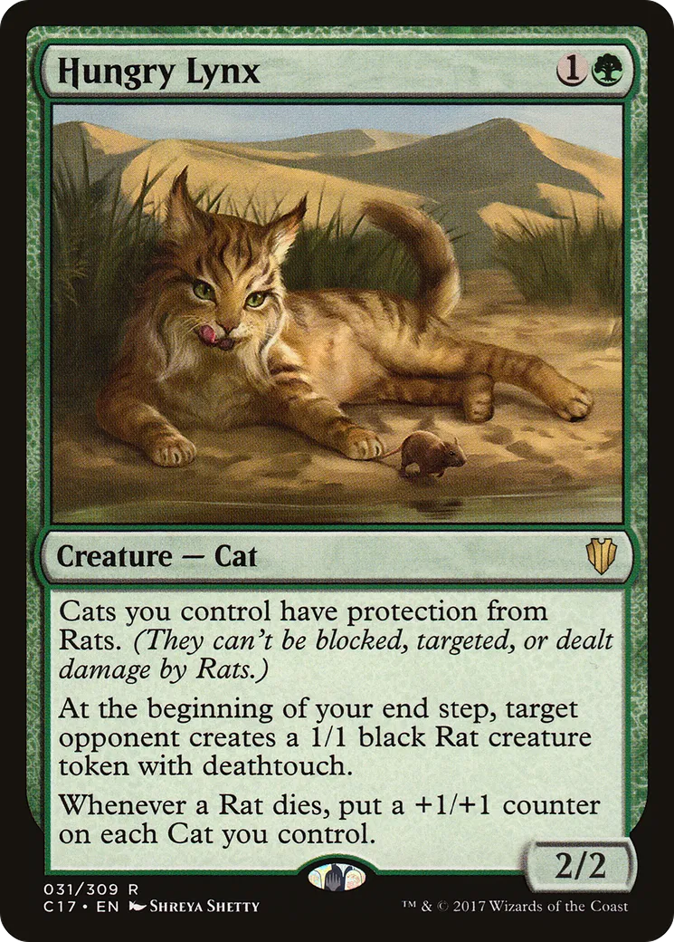 Hungry Lynx — Commander 2017 — Magic: The Gathering