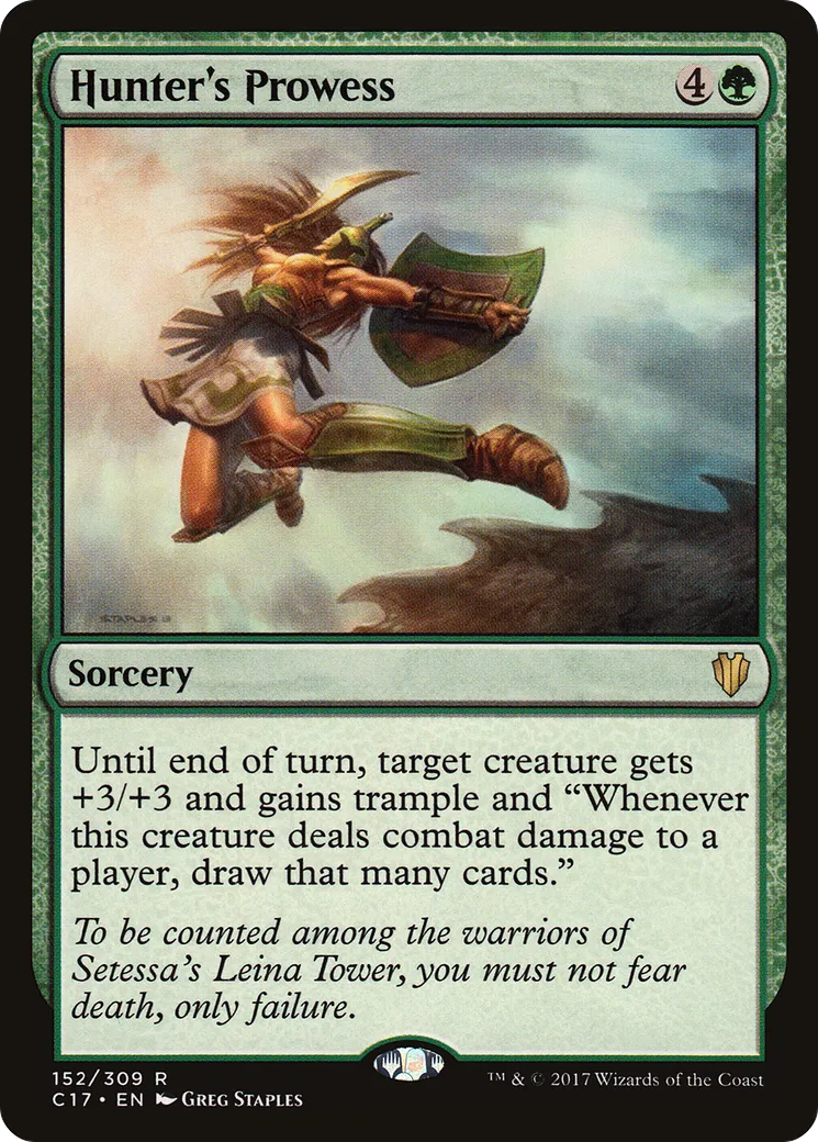 Hunter's Prowess — Commander 2017 — Magic: The Gathering