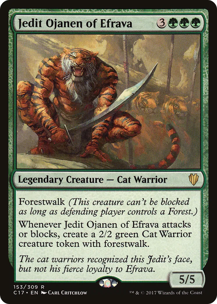 Jedit Ojanen of Efrava — Commander 2017 — Magic: The Gathering