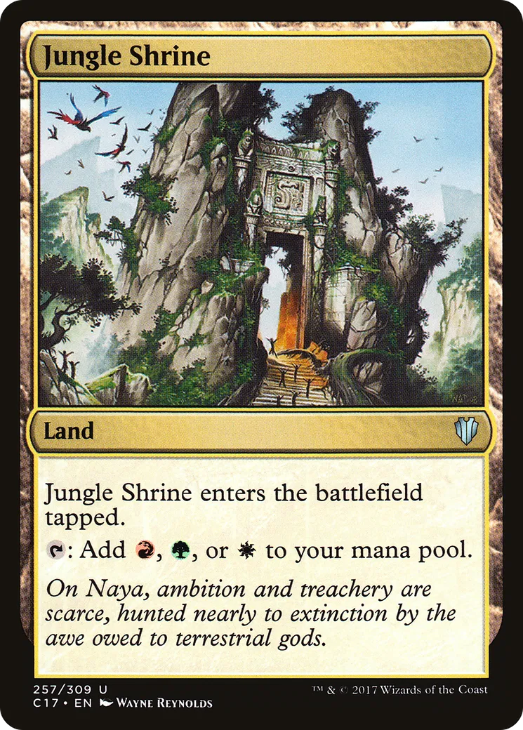 Jungle Shrine — Commander 2017 — Magic: The Gathering