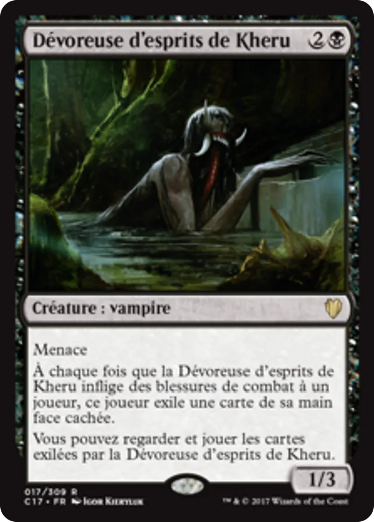 Dévoreuse d'esprits de Kheru — Commander 2017 — Magic: The Gathering