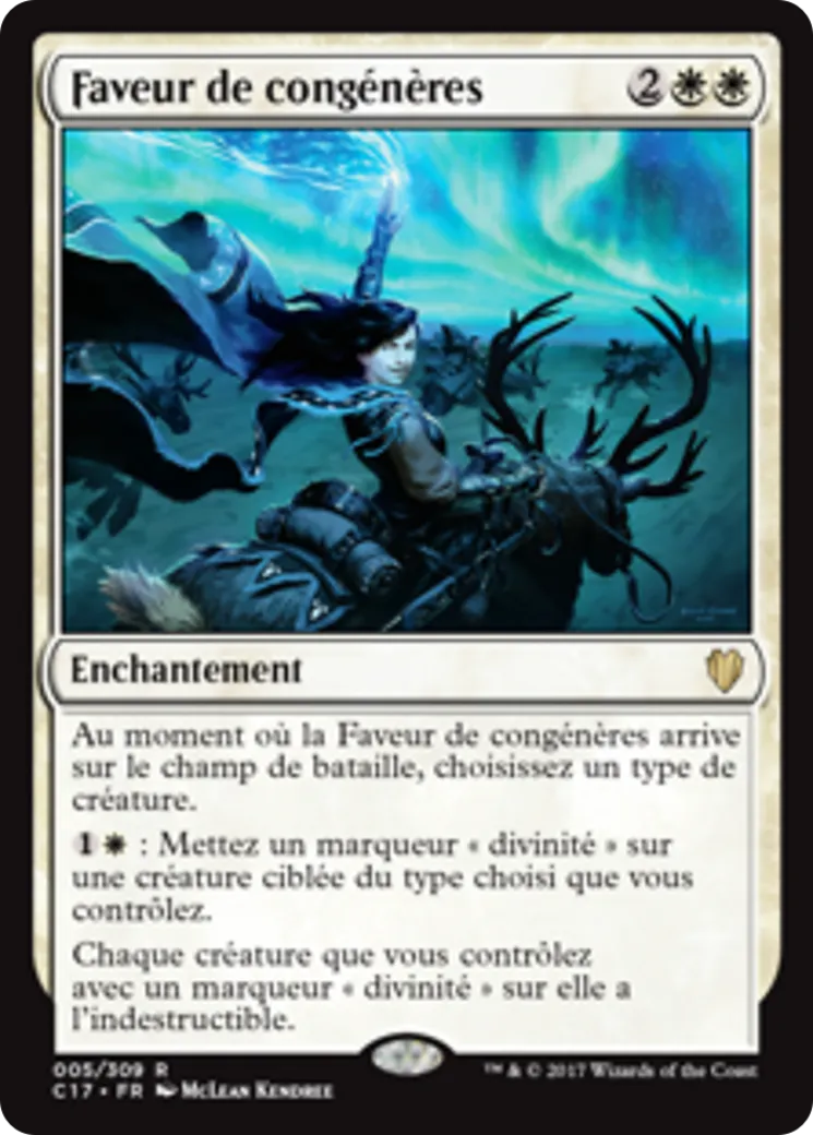 Faveur de congénères — Commander 2017 — Magic: The Gathering