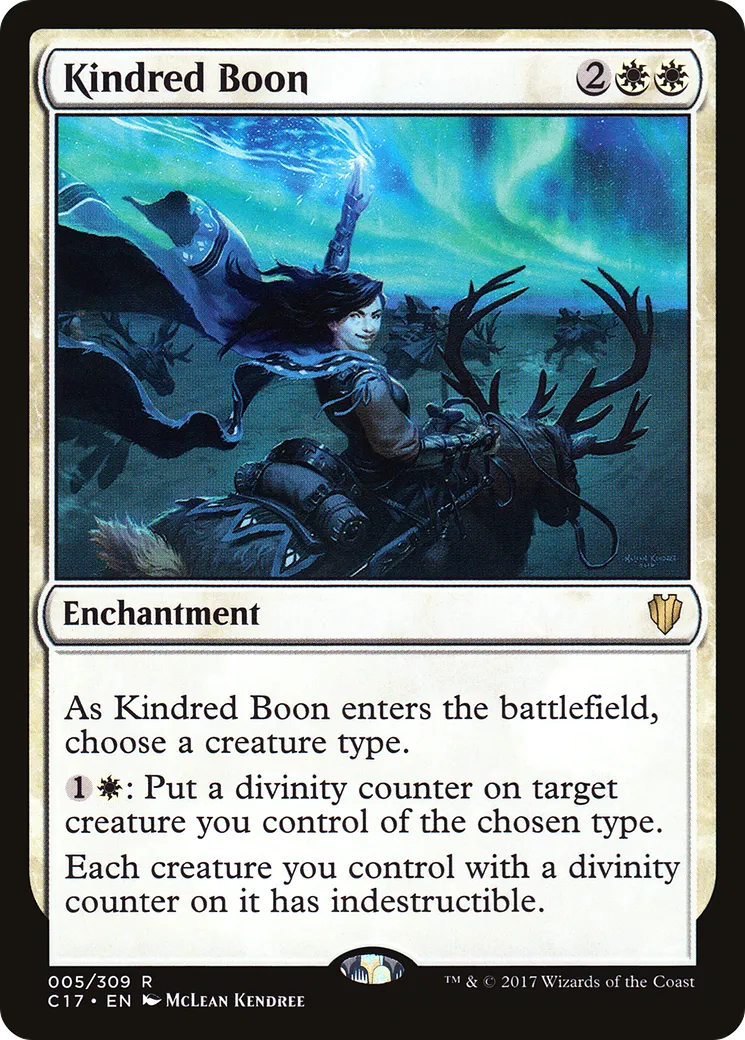 Kindred Boon — Commander 2017 — Magic: The Gathering
