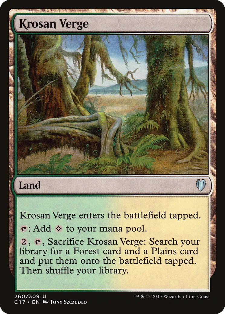 Krosan Verge — Commander 2017 — Magic: The Gathering