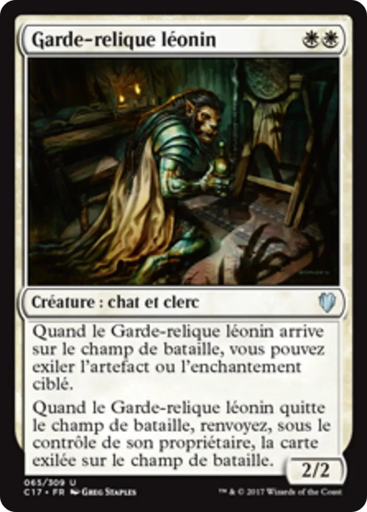 Garde-relique léonin — Commander 2017 — Magic: The Gathering
