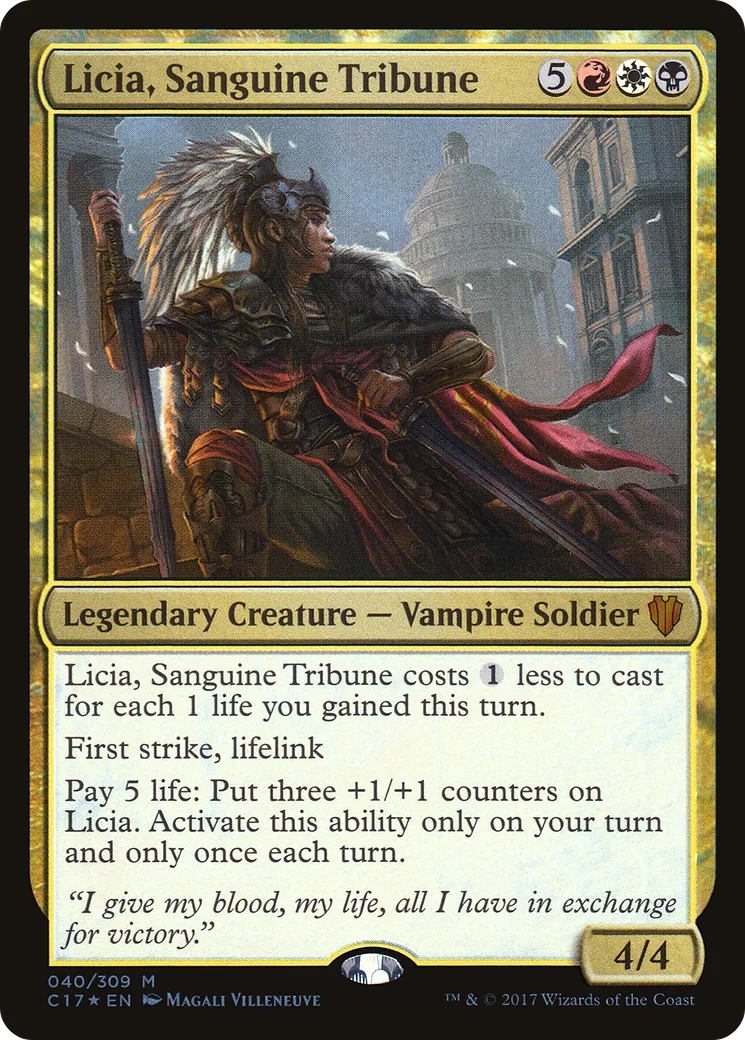 Licia, Sanguine Tribune from Commander 2017 - Magic: The Gathering