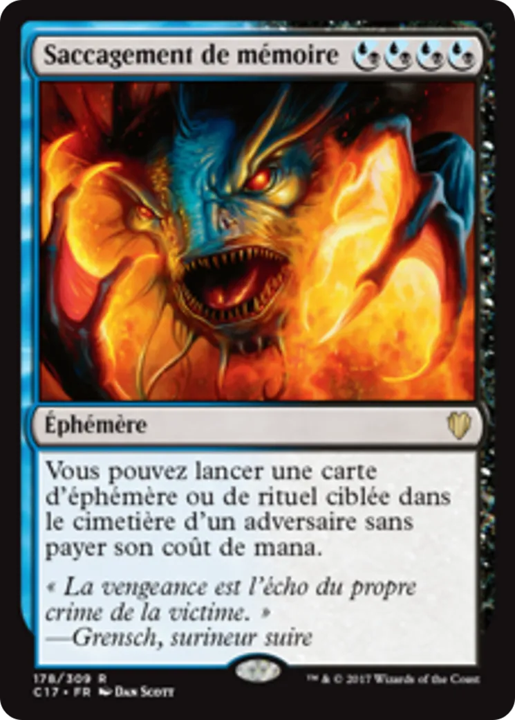Saccagement de mémoire — Commander 2017 — Magic: The Gathering