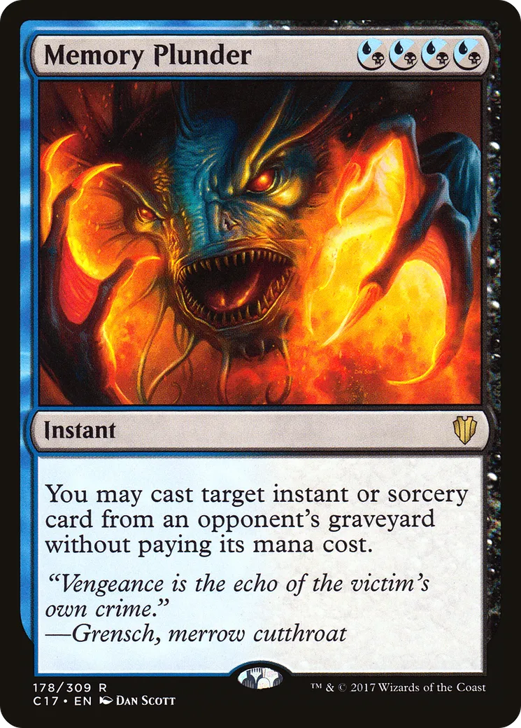 Memory Plunder — Commander 2017 — Magic: The Gathering