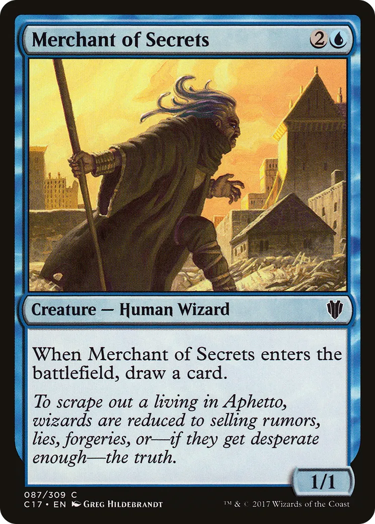 Merchant of Secrets — Commander 2017 — Magic: The Gathering