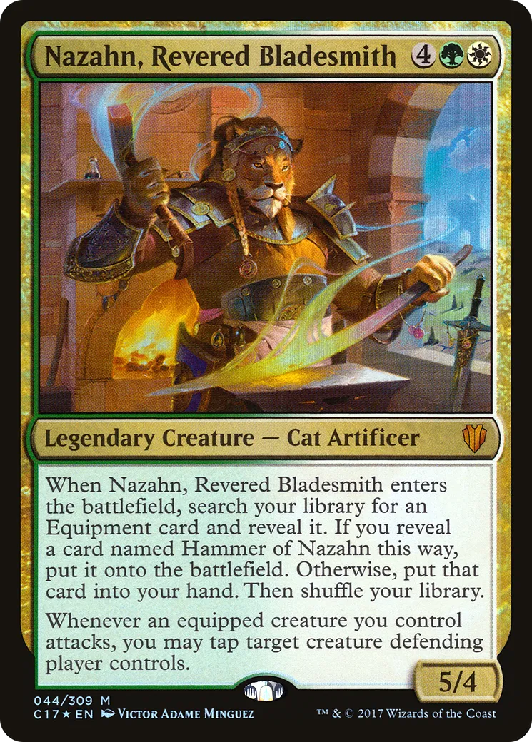 Nazahn, Revered Bladesmith — Commander 2017 — Magic: The Gathering