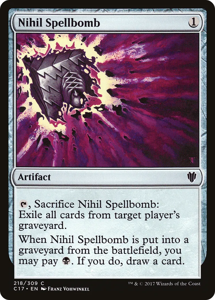 Nihil Spellbomb — Commander 2017 — Magic: The Gathering