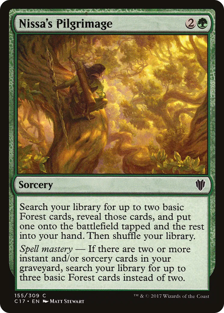 Nissa's Pilgrimage — Commander 2017 — Magic: The Gathering