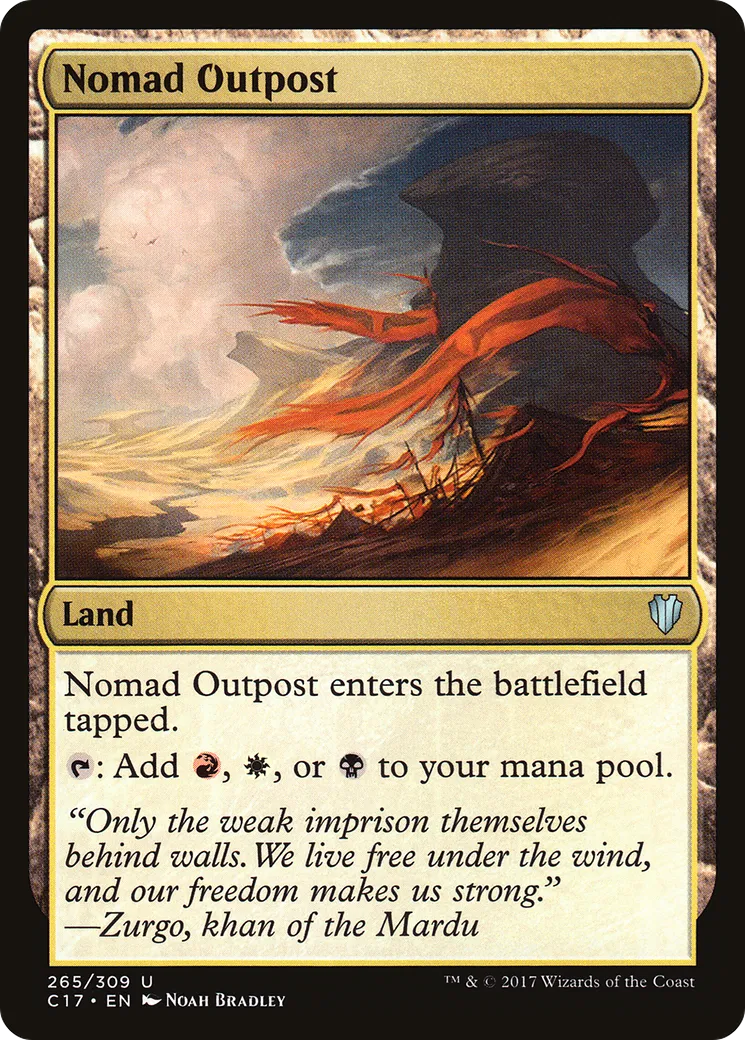 Nomad Outpost — Commander 2017 — Magic: The Gathering