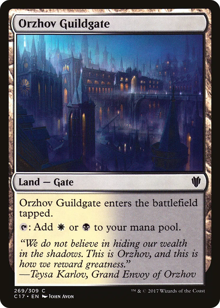 Orzhov Guildgate — Commander 2017 — Magic: The Gathering