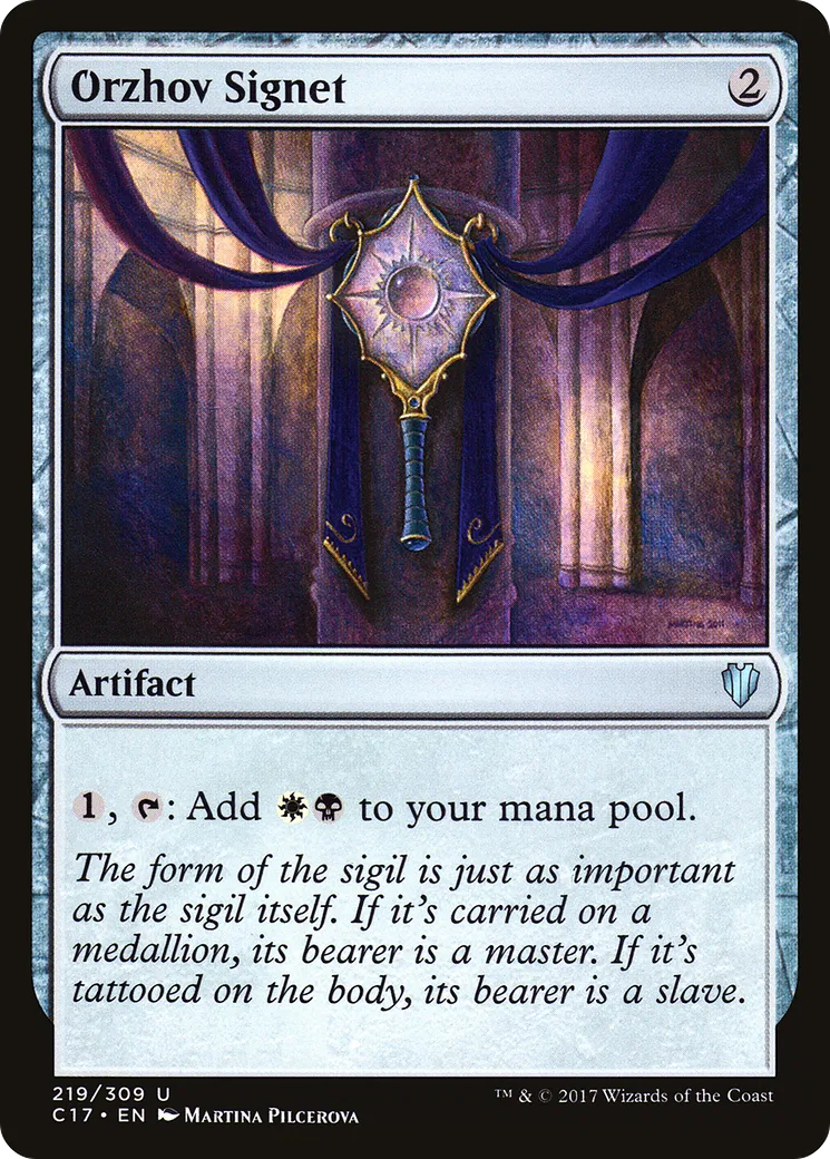 Orzhov Signet — Commander 2017 — Magic: The Gathering